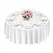 VEVOR 2 PCS ROUND TABLECLOTHS 3048 MM POLYESTER DURABLE WRINKLE-RESISTANT
