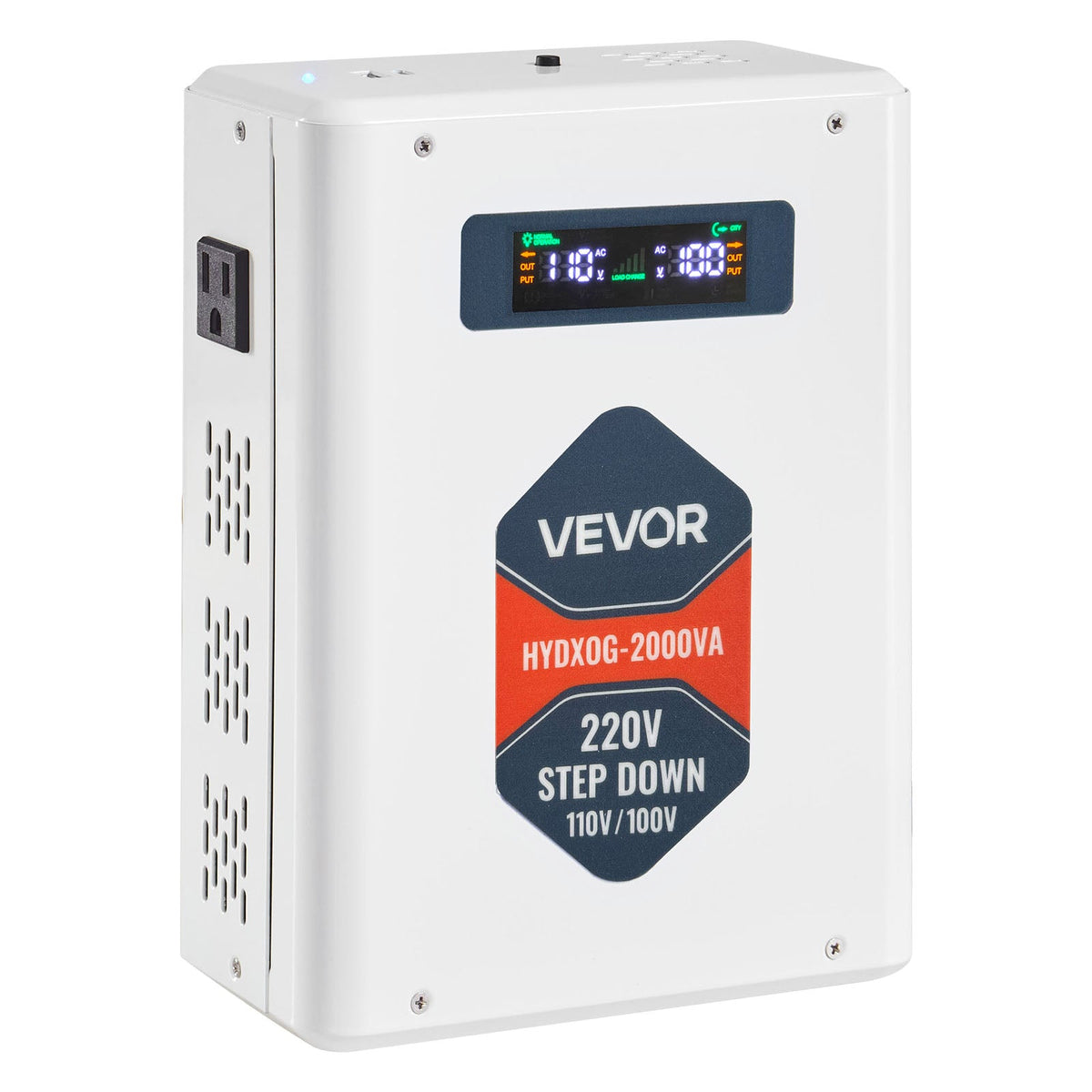 VEVOR 2000VA STEP-DOWN VOLTAGE CONVERTER 220V TO 110V WITH USB LCD POWERFUL