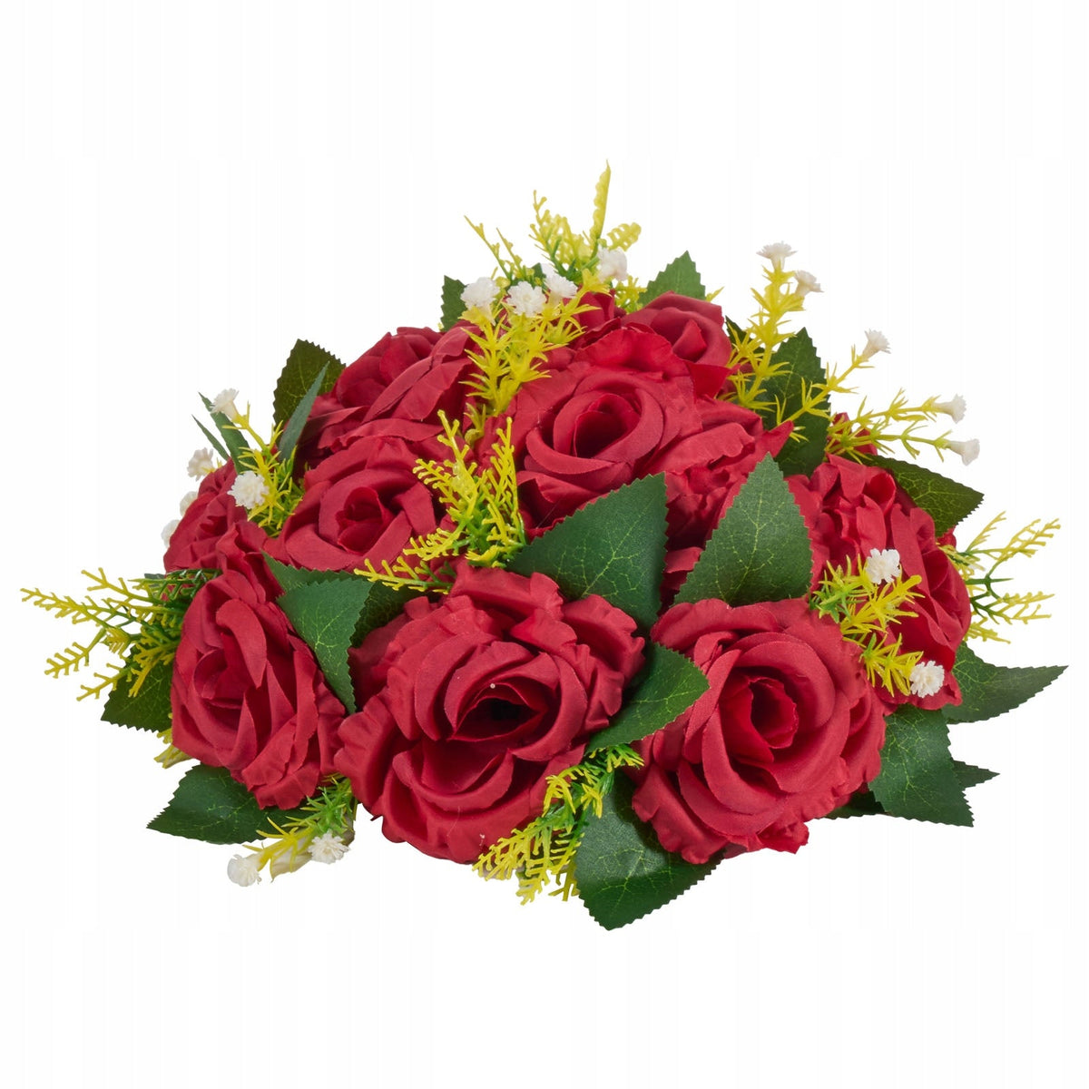 VEVOR PREMIUM ARTIFICIAL FLOWER BALLS 10 PCS 240X240X120 MM RED DECORATIONS