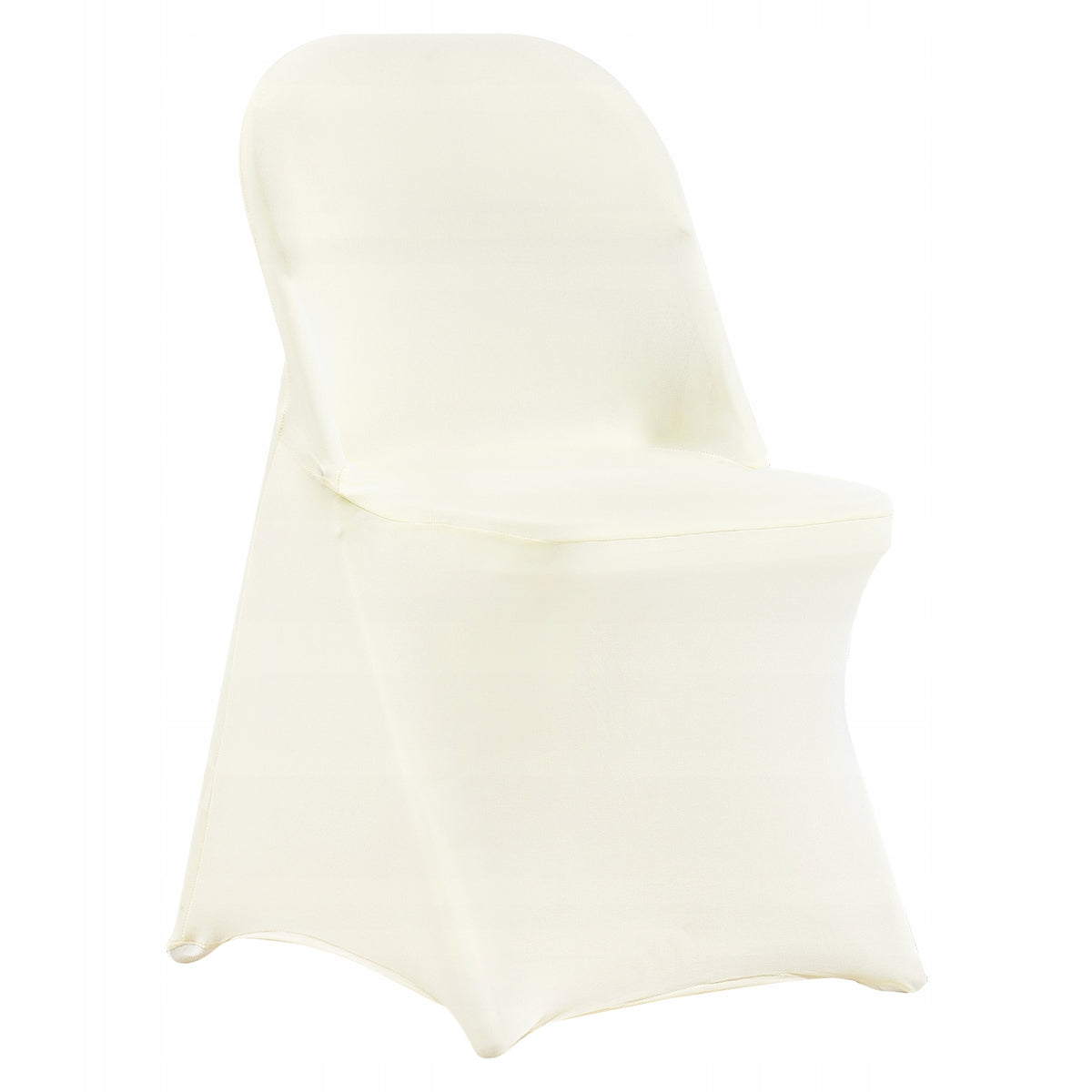 VEVOR 30 PCS FOLDING CHAIR COVERS ELASTIC SPANDEX BONE COLOUR