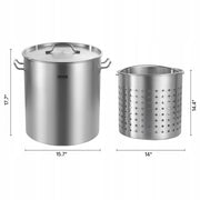 VEVOR STAINLESS STEEL POT 60.5 L LARGE PROFESSIONAL SAUCEPAN