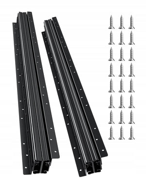 VEVOR DRAWER SLIDES 80 CM FULL EXTENSION 117 KG LOAD CAPACITY STRONG BLACK