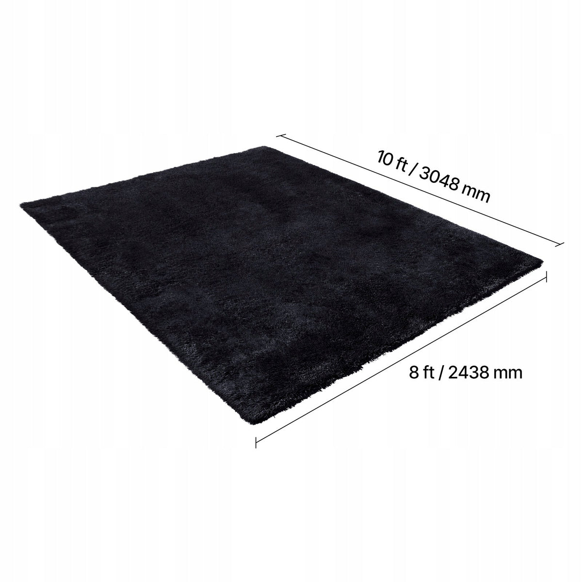 VEVOR SHAG RUG 3048X2438 MM PLUSH THREE-LAYER STRONG