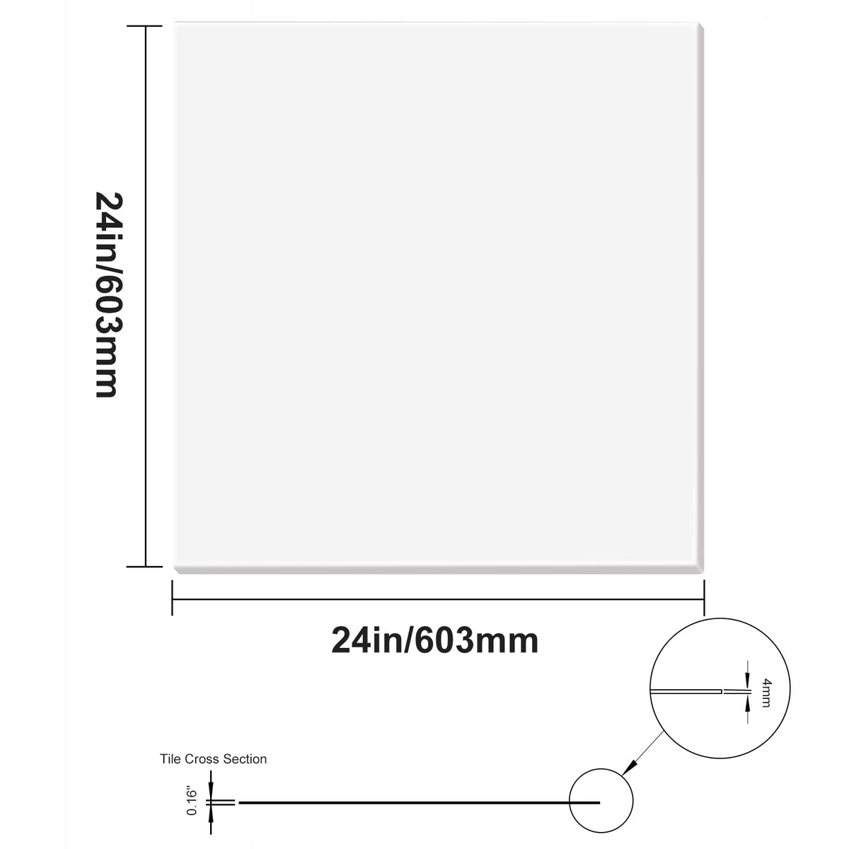 VEVOR CEILING TILES 12 PCS 24X24 INCH PREMIUM PVC FIREPROOF STRONG