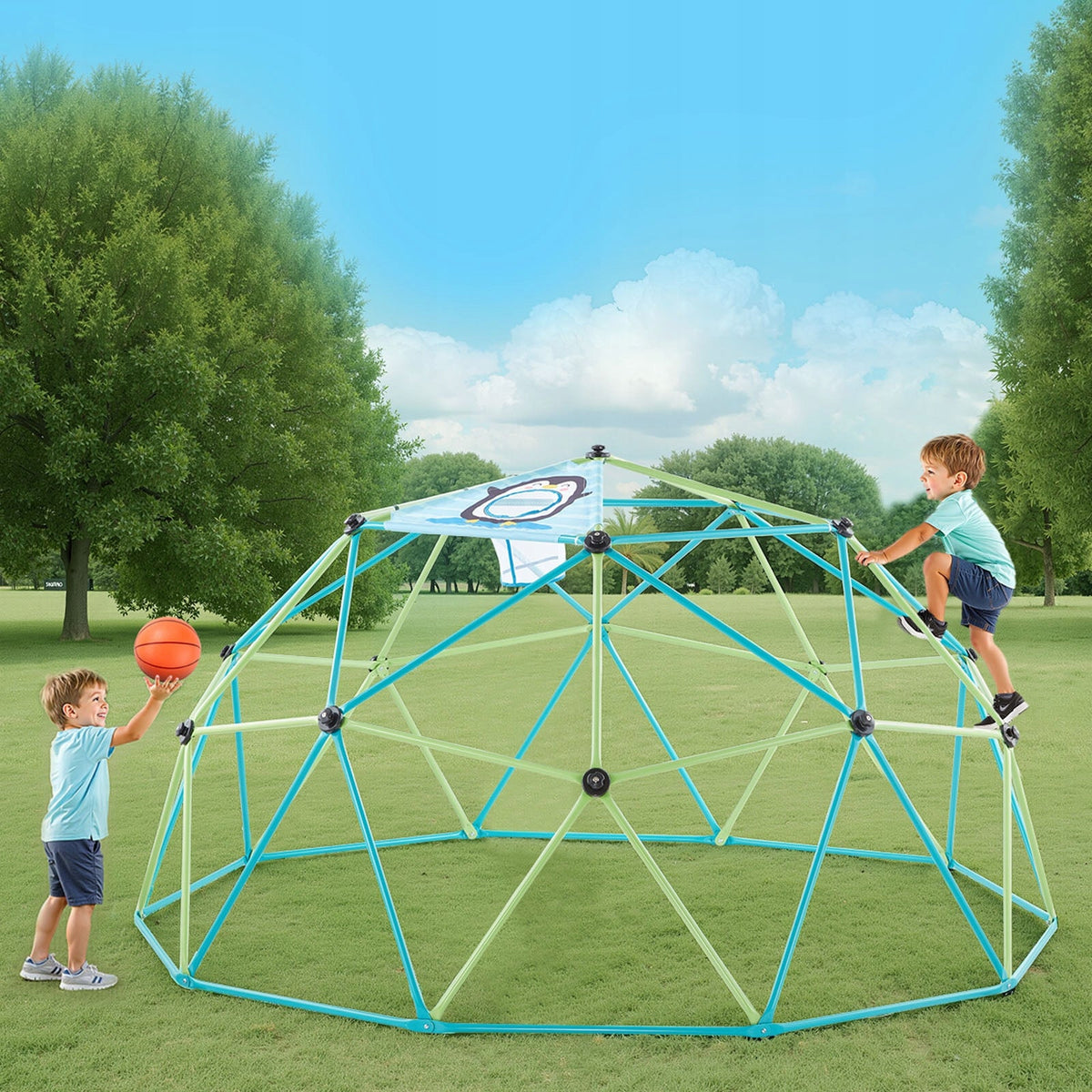 VEVOR STRONG GEOMETRIC CLIMBING DOME 305 CM WITH GLOVES