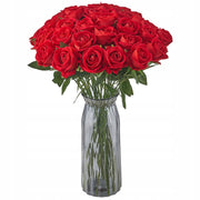 VEVOR ARTIFICIAL FLOWERS ROSES 60 PCS RED FLEXIBLE STEMS PREMIUM
