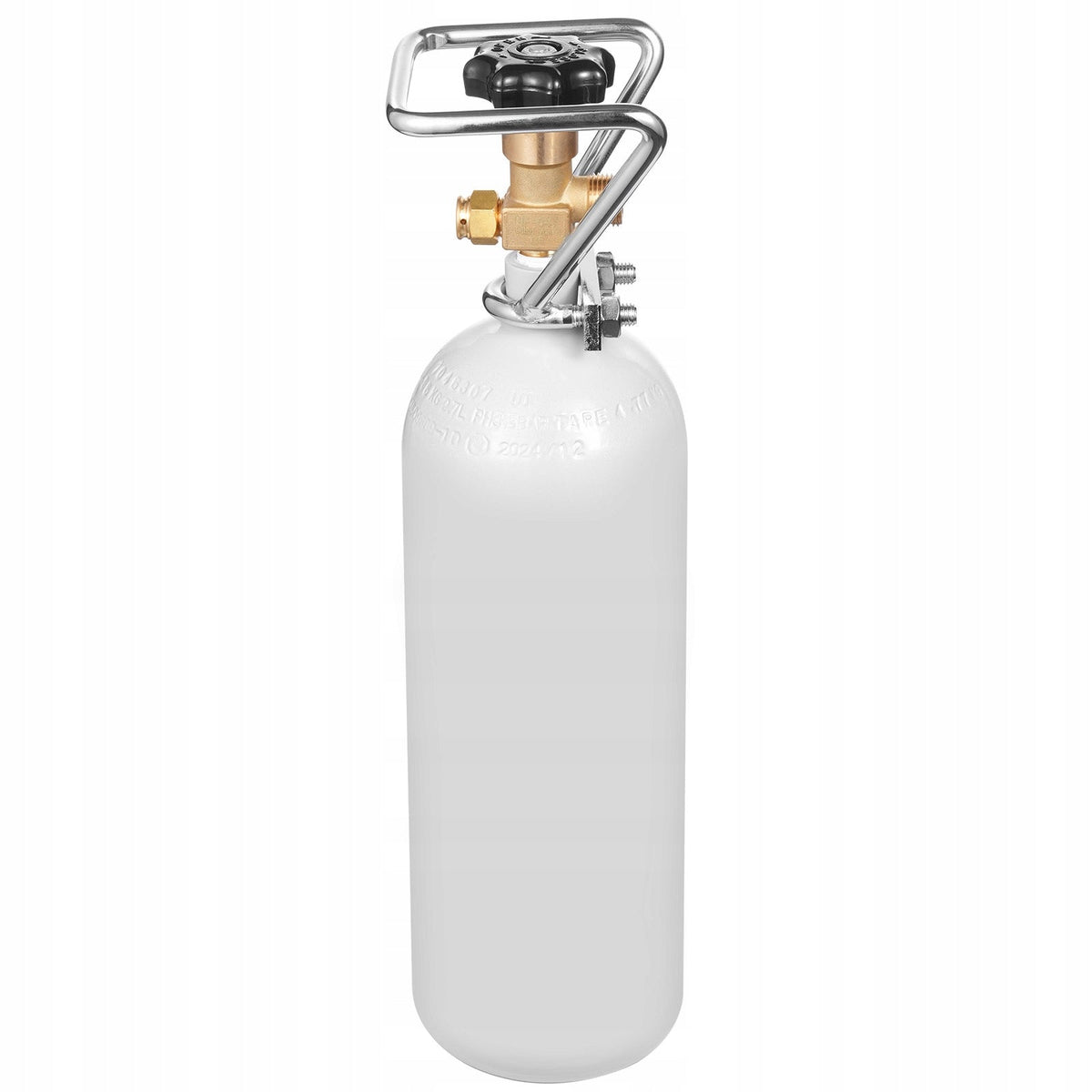 CO2 CYLINDER VEVOR 2 KG ALLOY STEEL GREY BRASS VALVE BEST