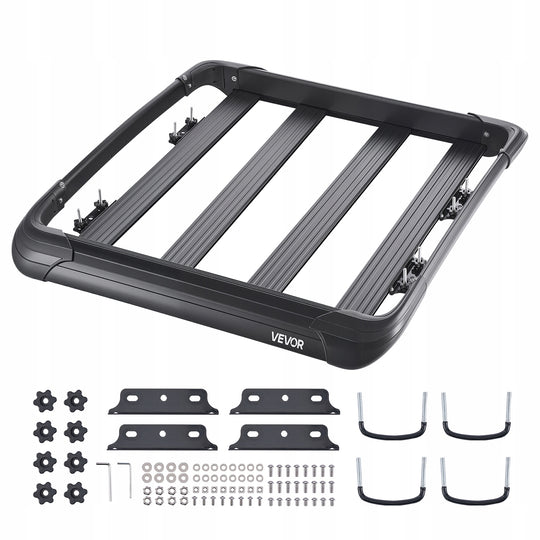 VEVOR HEAVY-DUTY CAR ROOF RACK CARGO BASKET 1216X1020X142 MM 150 KG