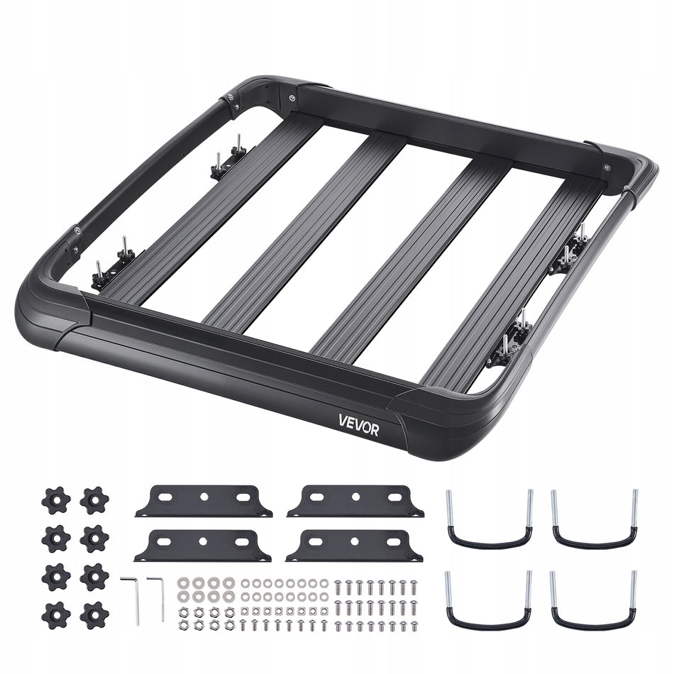 VEVOR HEAVY-DUTY CAR ROOF RACK CARGO BASKET 1216X1020X142 MM 150 KG