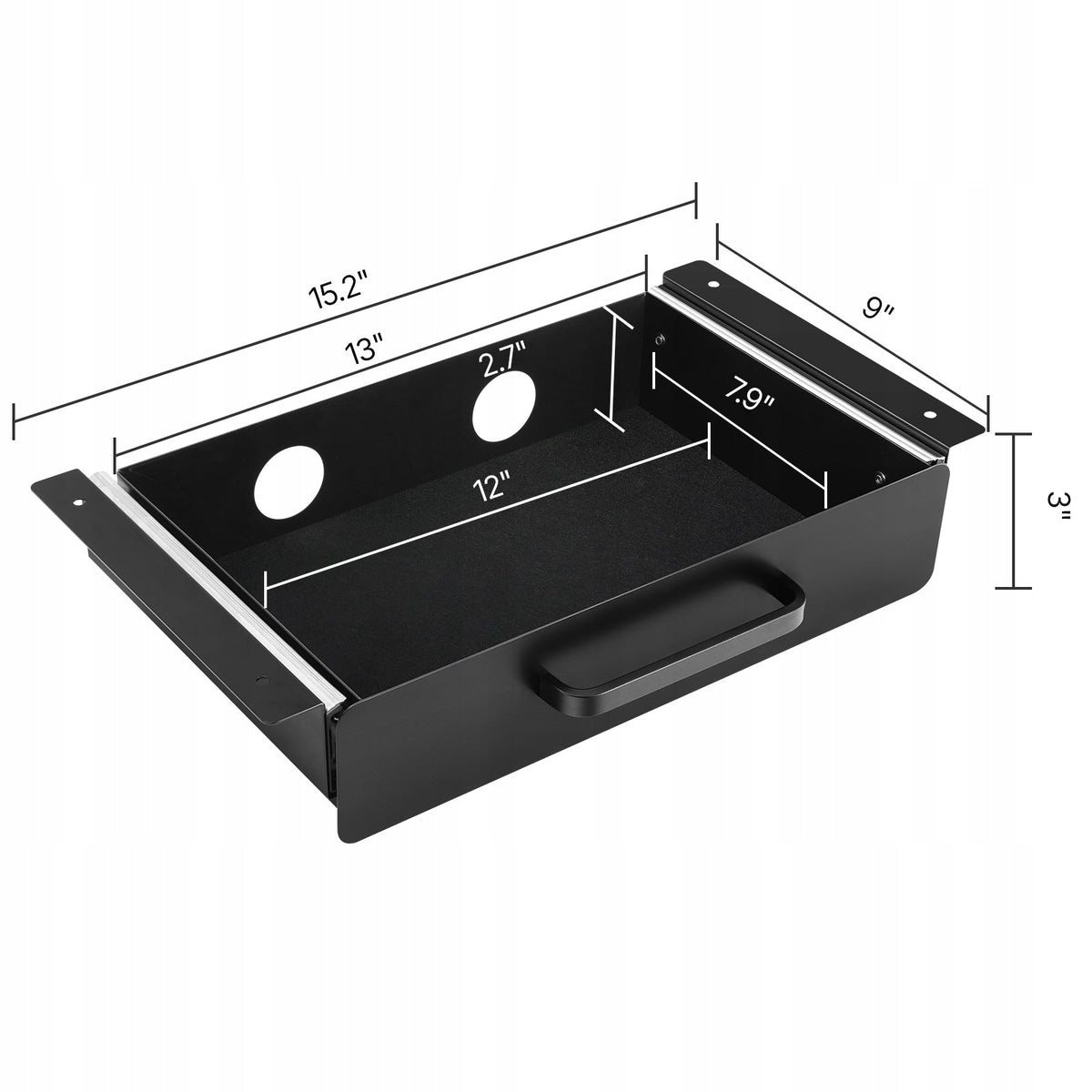 VEVOR UNDER-DESK DRAWER 385X230X76 MM STRONG HIDDEN OFFICE ORGANIZER