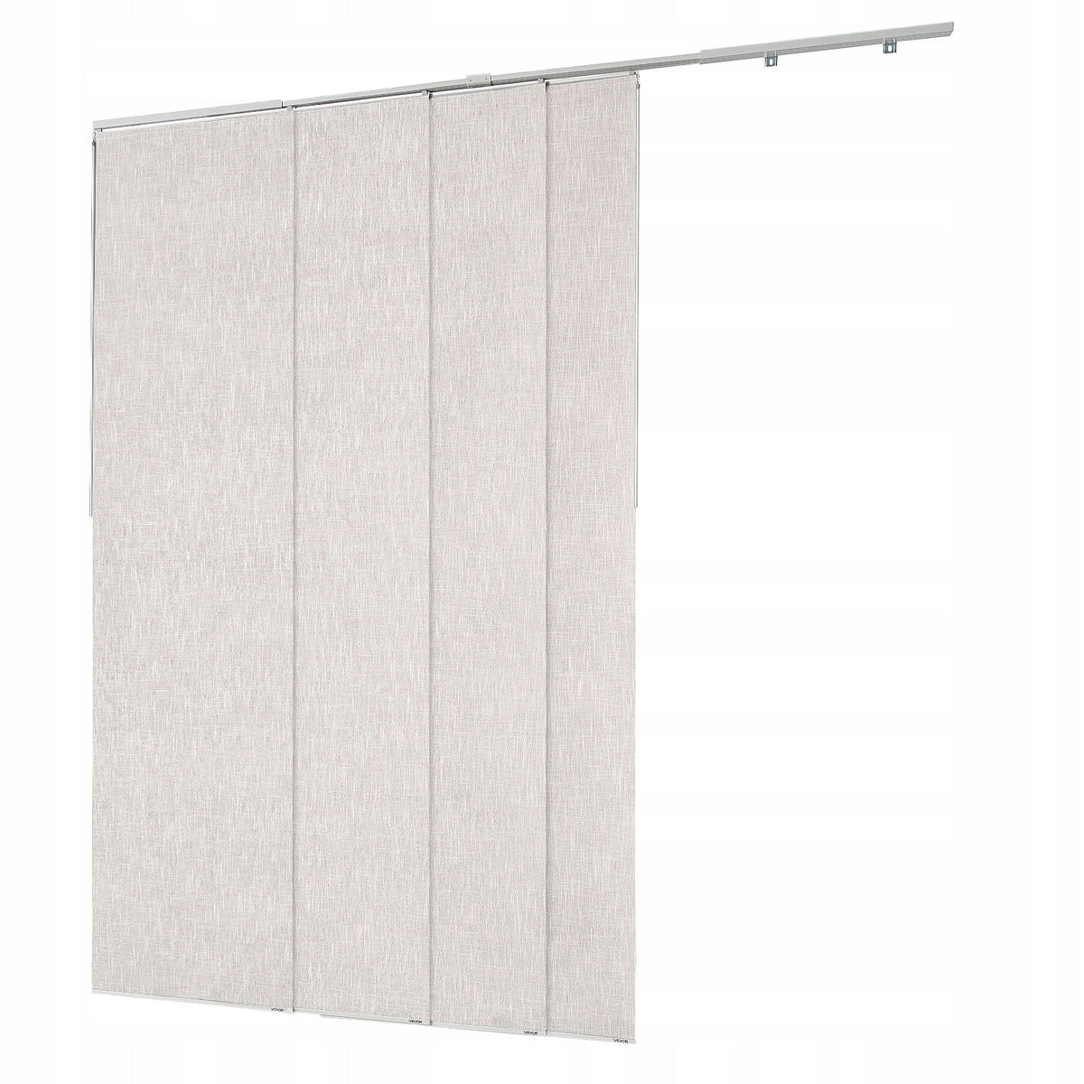 VEVOR BLACKOUT CURTAINS EXTENDABLE TRACK 116-218 CM 4 PREMIUM PANELS