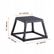 VEVOR PROFESSIONAL PLYOMETRIC BOX 305 MM 227 KG CAPACITY BLACK