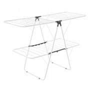 VEVOR 2-Tier Folding Clothes Drying Rack with Sock Clips, Heavy Duty