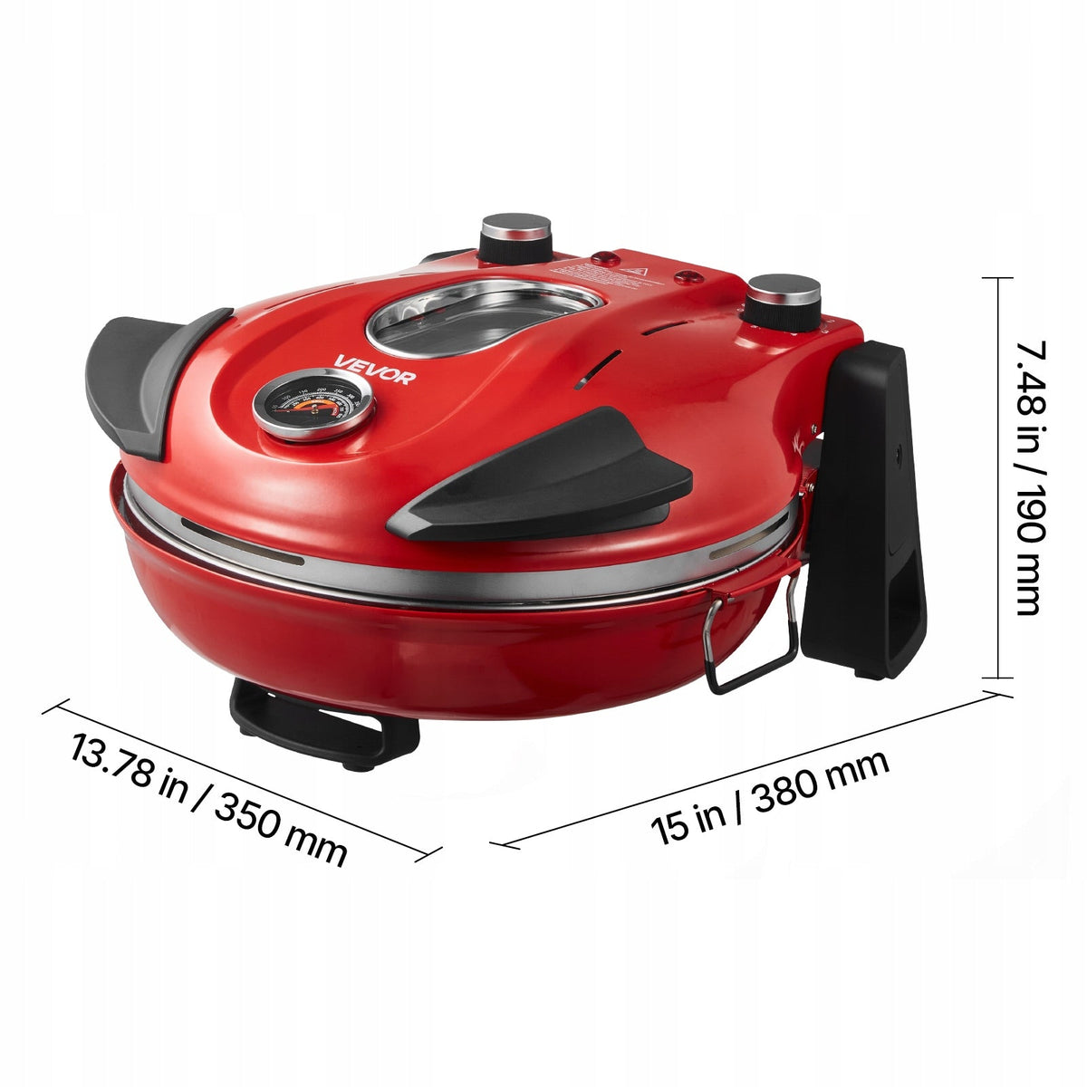 VEVOR 1200W PROFESSIONAL ELECTRIC PIZZA OVEN WITH STONE
