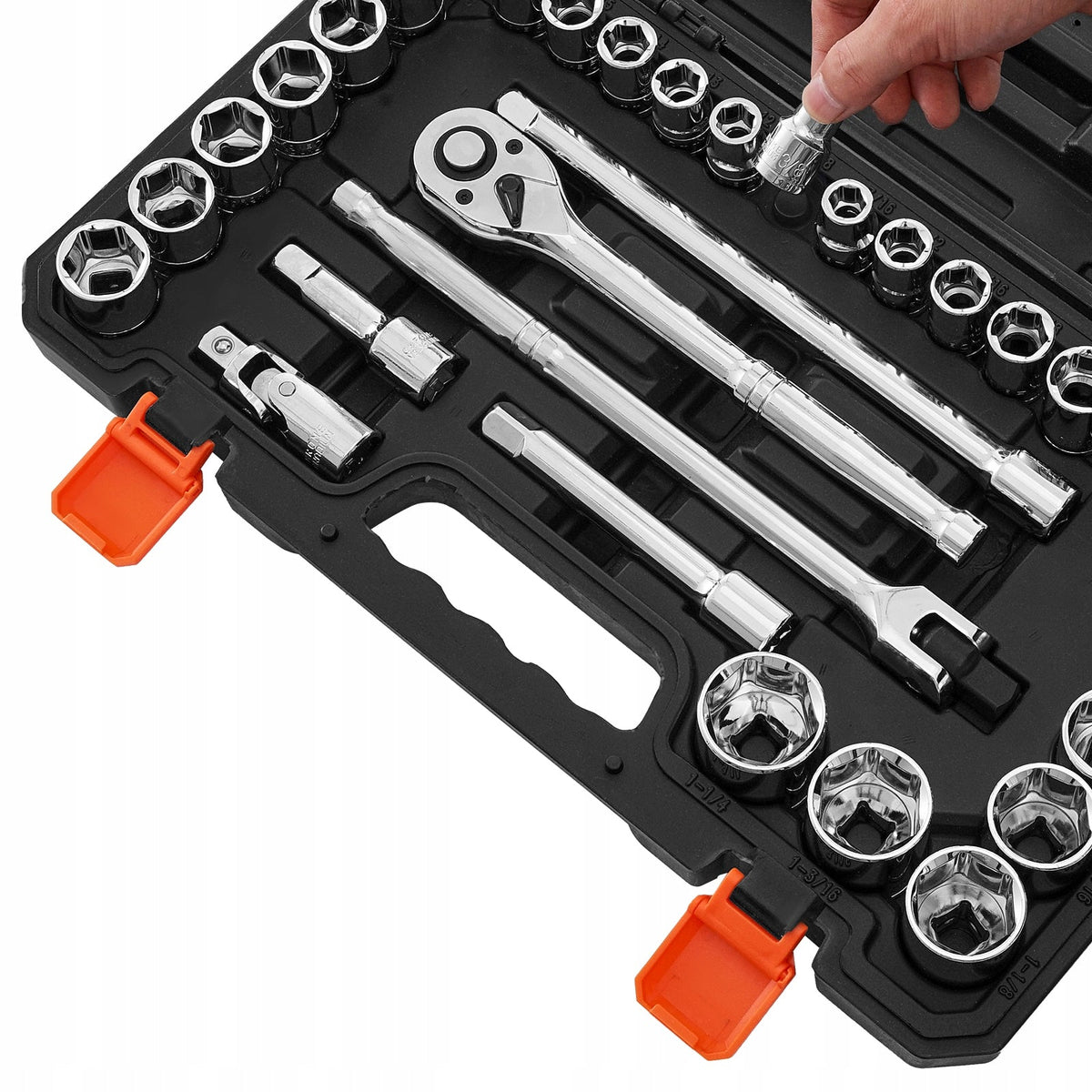 VEVOR 33-Piece 1/2" Drive Socket and Ratchet Set