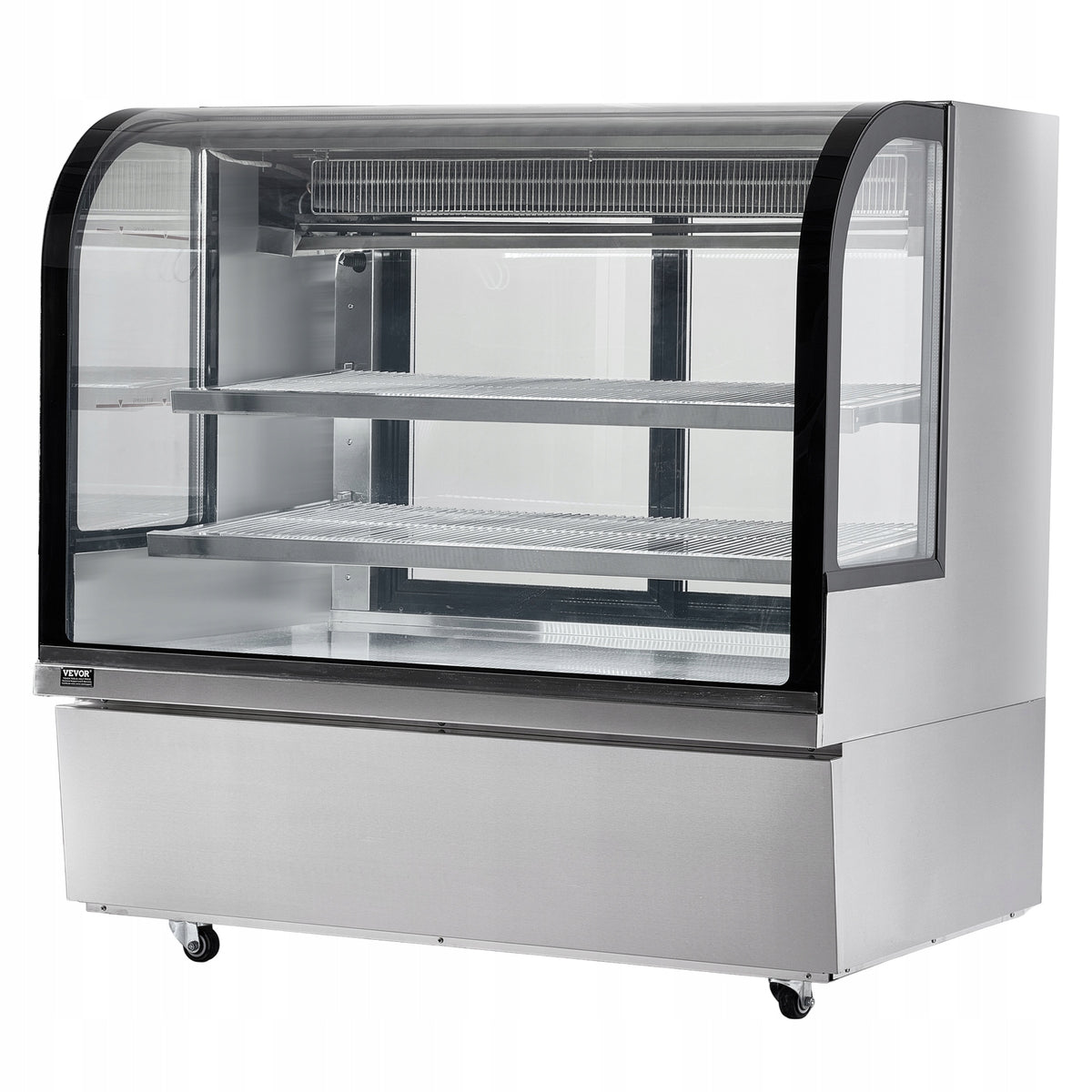 VEVOR CAKE DISPLAY REFRIGERATOR 505L 2-TIER COMMERCIAL LED STAINLESS STEEL
