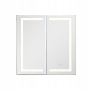 VEVOR PROFESSIONAL LED MIRROR BATHROOM CABINET 65X65 CM WITH TOUCH CONTROL