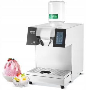 VEVOR COMMERCIAL SNOWFLAKE ICE MAKER 180KG 500W STEEL