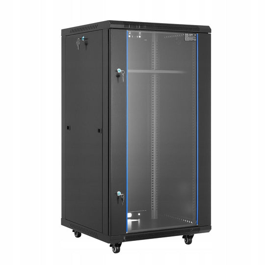 VEVOR 22U SERVER RACK 600MM DEEP HEAVY DUTY 136KG LOAD CAPACITY RACK CABINET