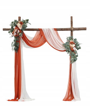 VEVOR WEDDING ARCH FLOWER SET ORANGE SILK FLOWERS