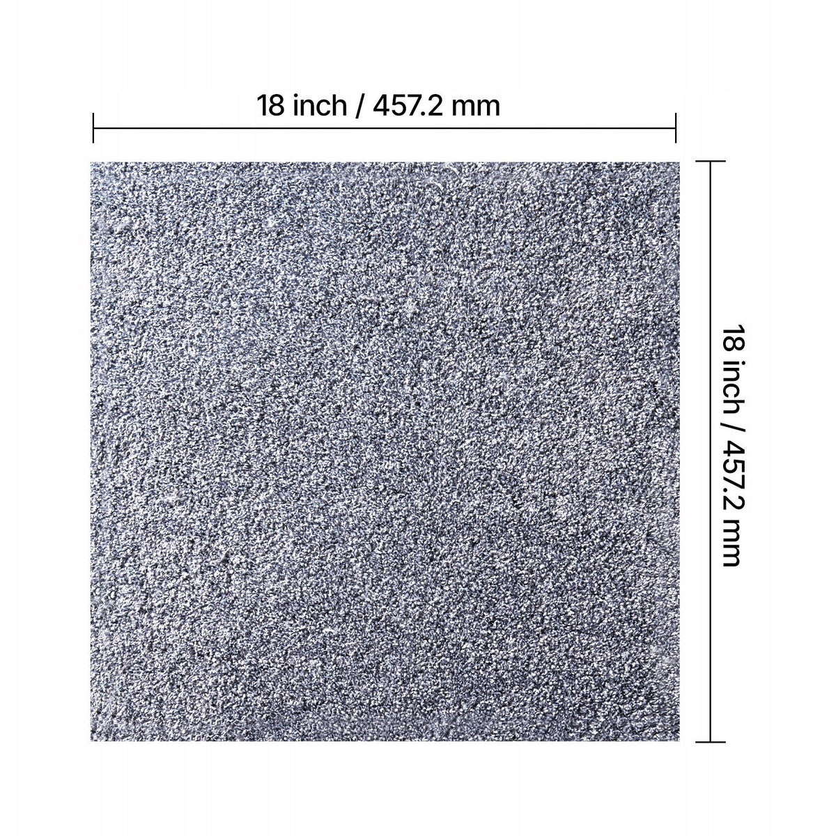 PROFESSIONAL VEVOR CARPET TILES 457X457X12 MM 10 PIECES GREY MODULAR