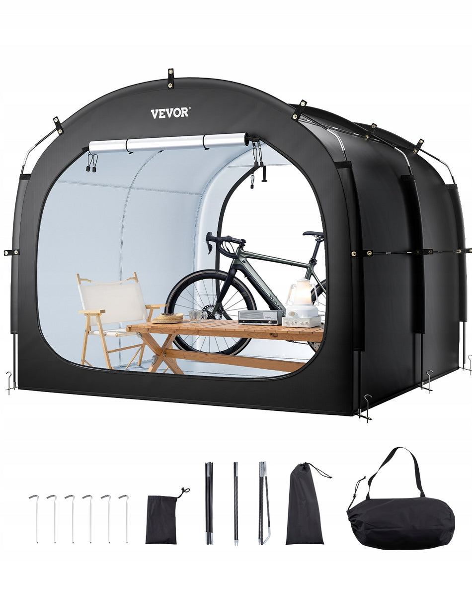 VEVOR BIKE TENT FOR 5 BIKES SPACIOUS WATERPROOF WITH VENTILATION