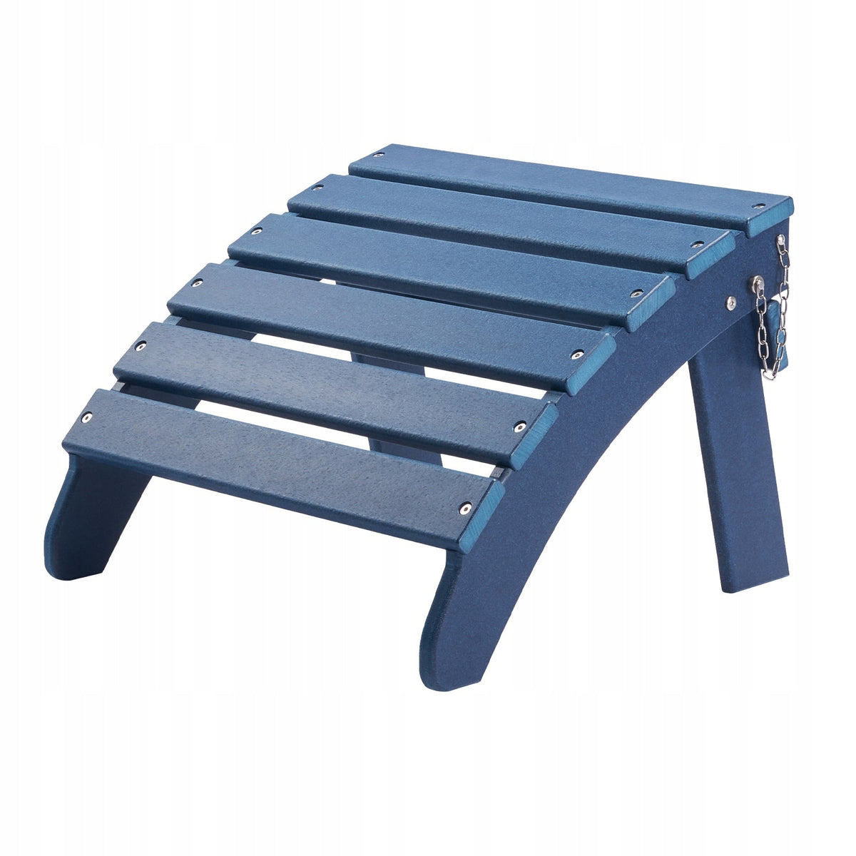 VEVOR FOLDABLE HDPE ADIRONDACK CHAIR OTTOMAN BLUE 475X480X350MM