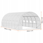 VEVOR TUNNEL GREENHOUSE 6.8X2.8X2M SOLID GALVANIZED FRAME LARGE SPACE