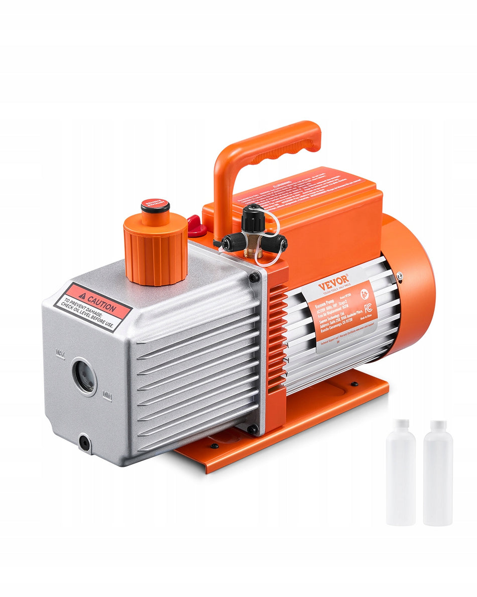 VEVOR VACUUM PUMP 9 CFM TWO-STAGE ROTARY VANE POWERFUL 750W HVAC