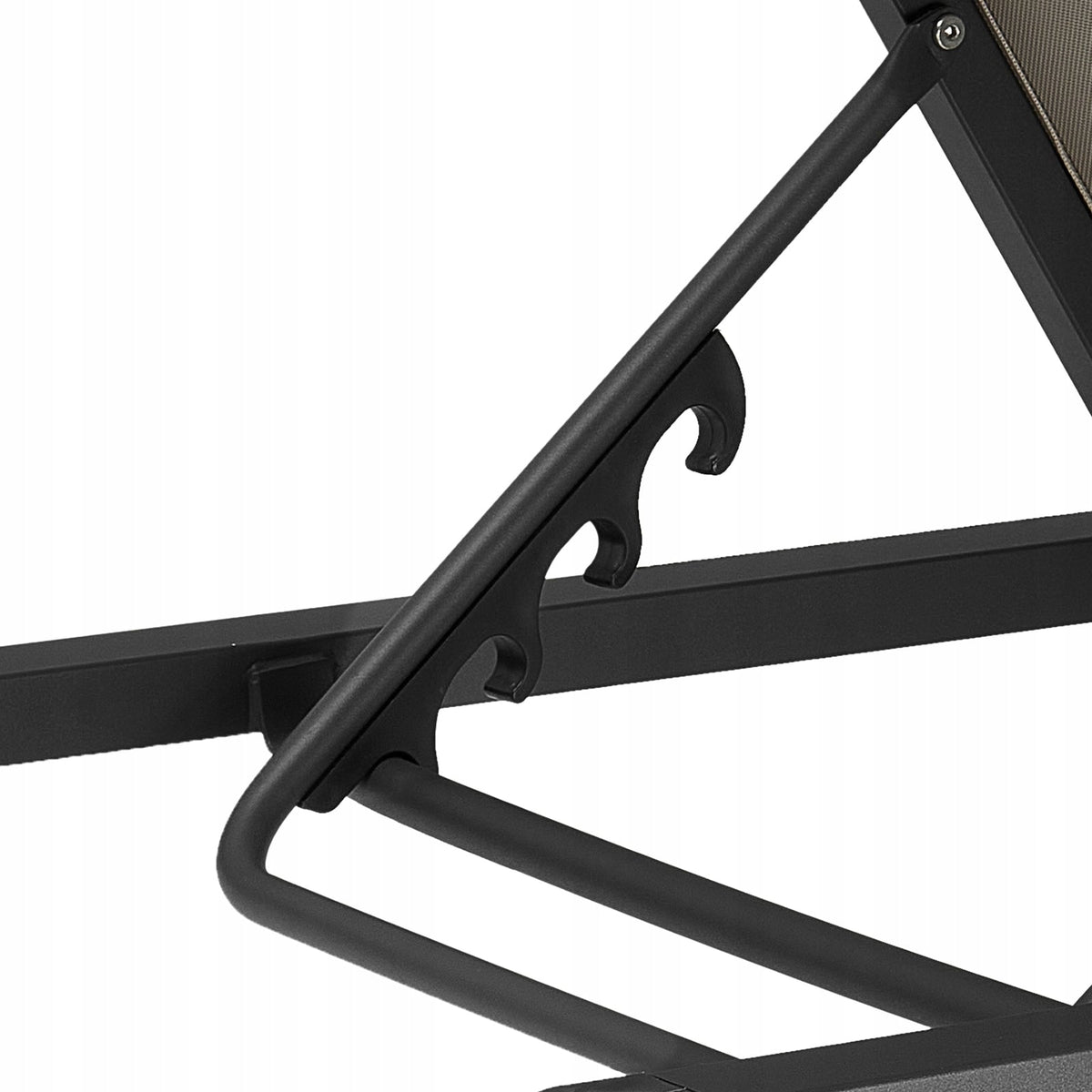 VEVOR FOLDING GARDEN SUN LOUNGER STRONG 180 KG 5-POSITION ADJUSTMENT ALUMINIUM