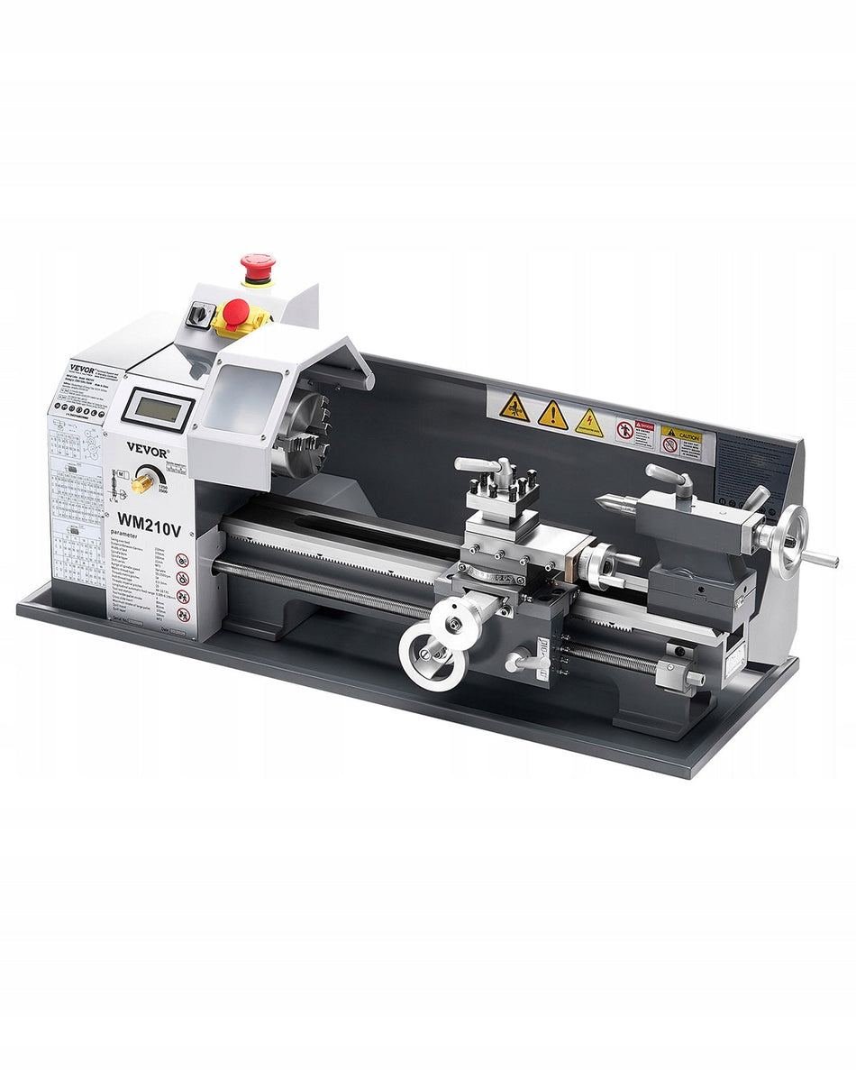 VEVOR METAL LATHE 21X37CM 550W VARIABLE SPEED 0-2500 RPM