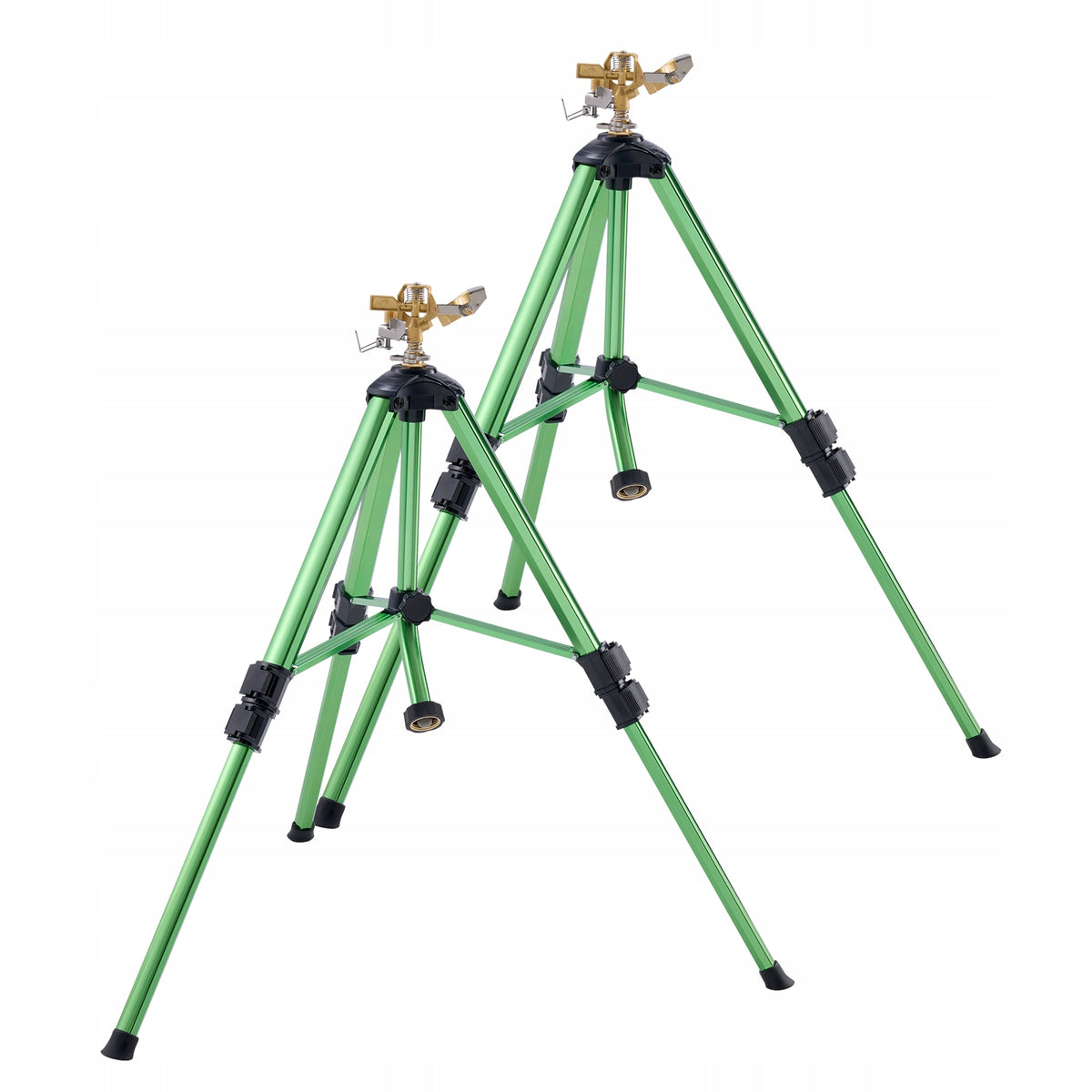 VEVOR TELESCOPIC SPRINKLER TRIPOD 2 PCS BRASS HEAD 360 ADJUSTMENT