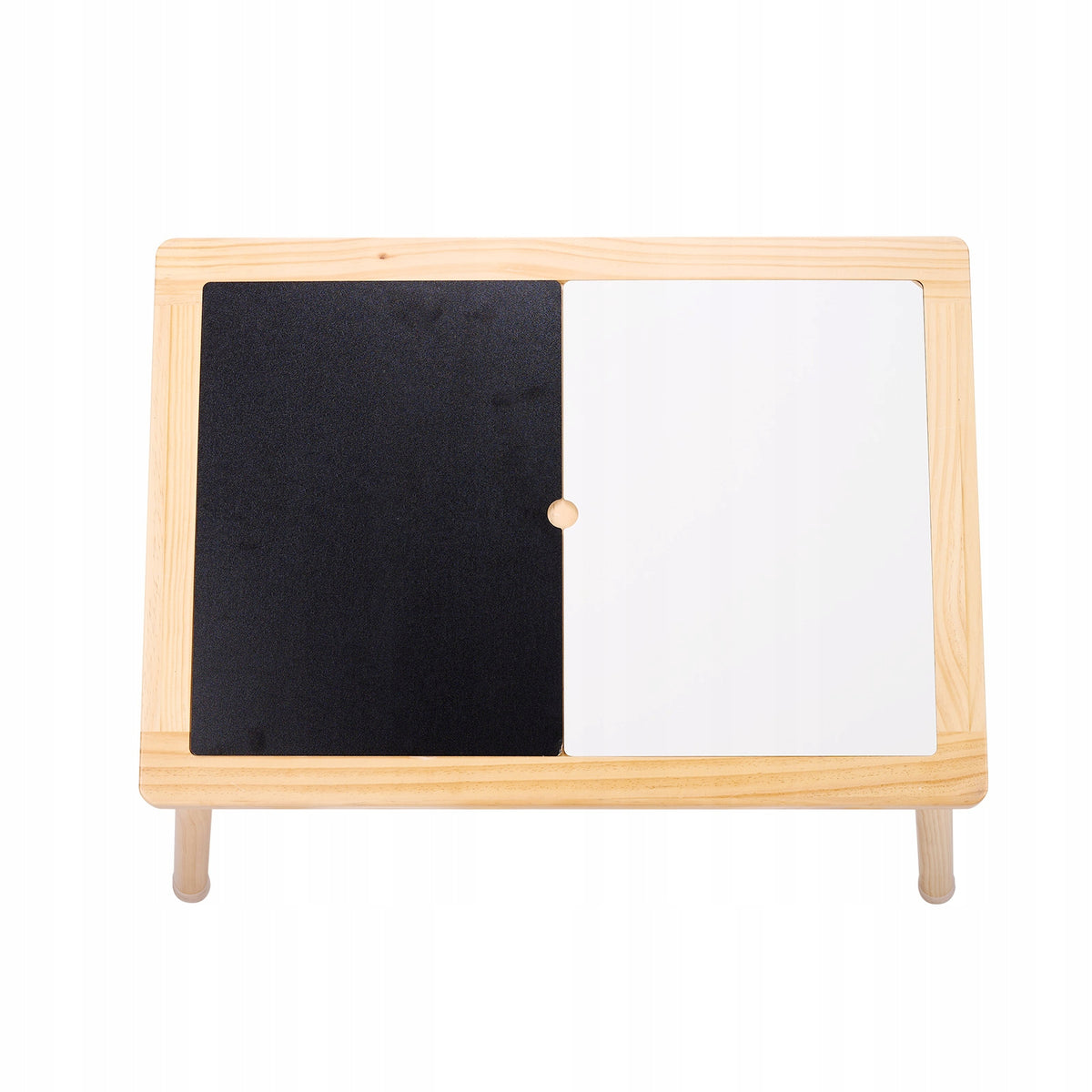 VEVOR STURDY WOODEN SENSORY TABLE WITH 3 FOLDING BINS AND ROLLER