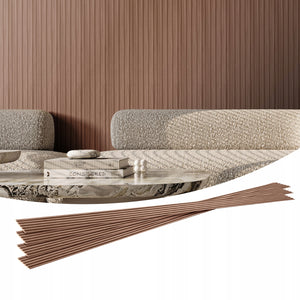 SET OF 8 VEVOR ACOUSTIC PANELS 2450X166MM GREY OAK STRONG AND STYLISH