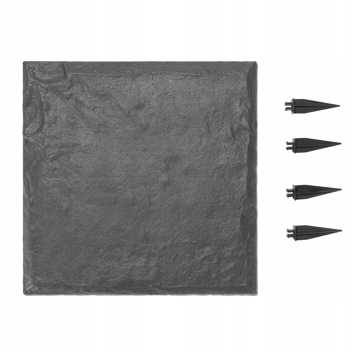 VEVOR STRONG GARDEN PAVERS 16 PCS 395X395 MM DECORATIVE SLAB GREY