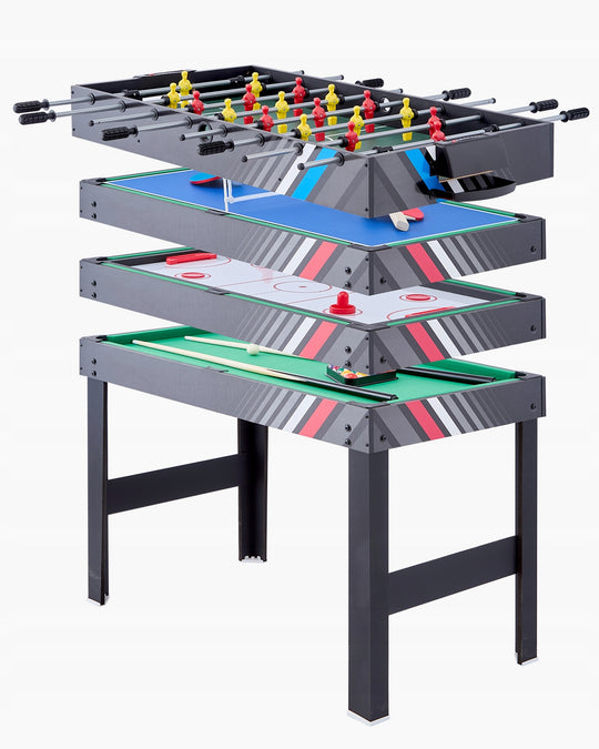 VEVOR 4-IN-1 MULTI GAME TABLE - HOCKEY, FOOSBALL, BILLIARDS, TENNIS - PREMIUM