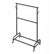 VEVOR Professional Clothes Rack with Wheels and Adjustable Crossbar