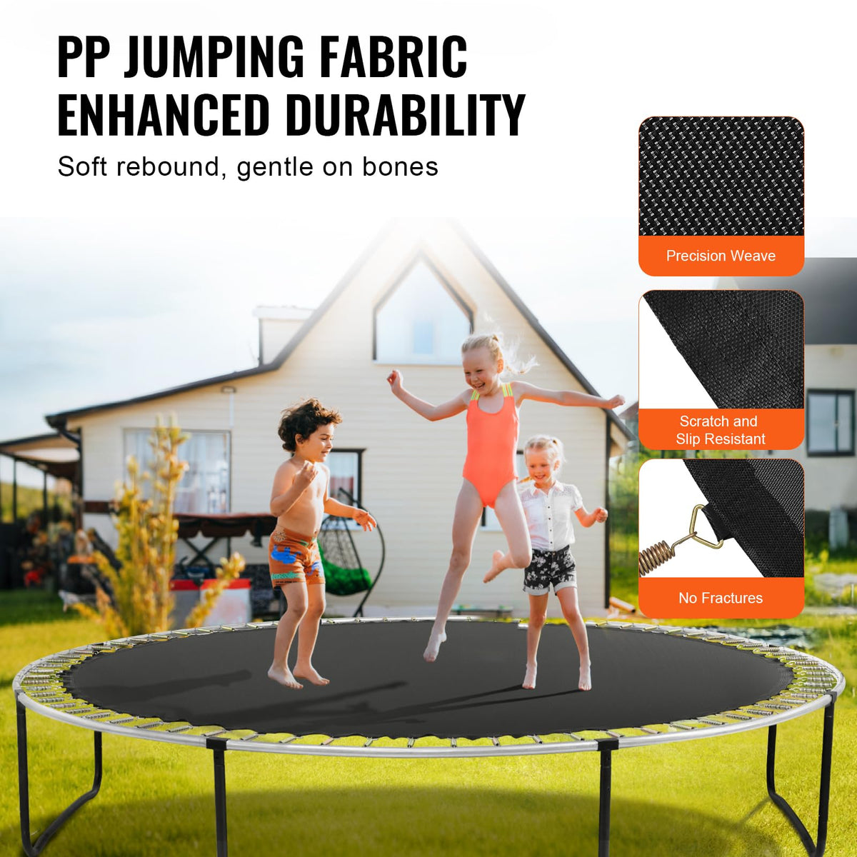 VEVOR TRAMPOLINE MAT 457 CM UNIVERSAL REPLACEMENT STRONG AND DURABLE