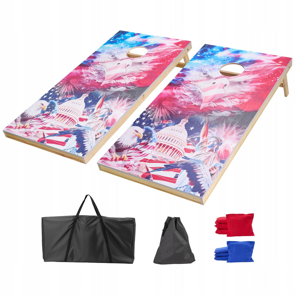VEVOR 1255X600X302 MM CORNHOLE GAME SET SOLID WOODEN SET