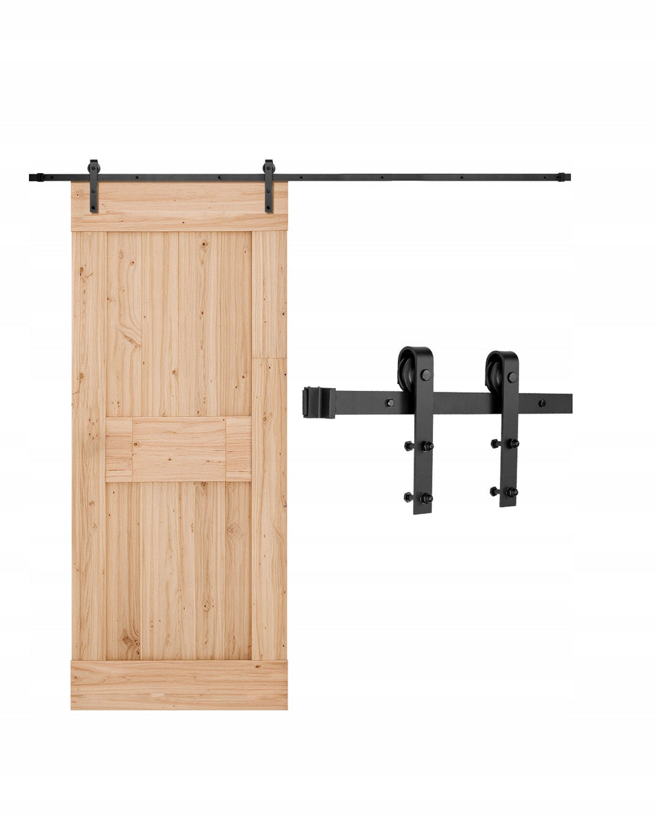VEVOR 3M BLACK SLIDING DOOR SYSTEM STRONG STEEL HARDWARE KIT