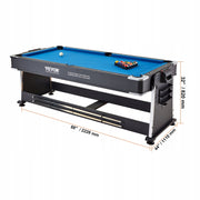VEVOR 3-IN-1 MULTIFUNCTIONAL ROTARY BILLIARDS HOCKEY PING PONG TABLE PREMIUM