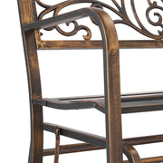 VEVOR GARDEN BENCH 127 CM STRONG LOAD CAPACITY 250 KG SOLID METAL BENCH