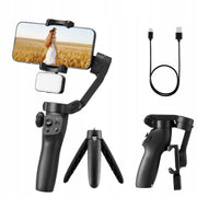 VEVOR PROFESSIONAL 3-AXIS GIMBAL STABILIZER FOR SMARTPHONES WITH LIGHT