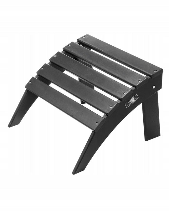 VEVOR ADIRONDACK CHAIR FOLDING FOOTREST HDPE 475X500X330MM BLACK