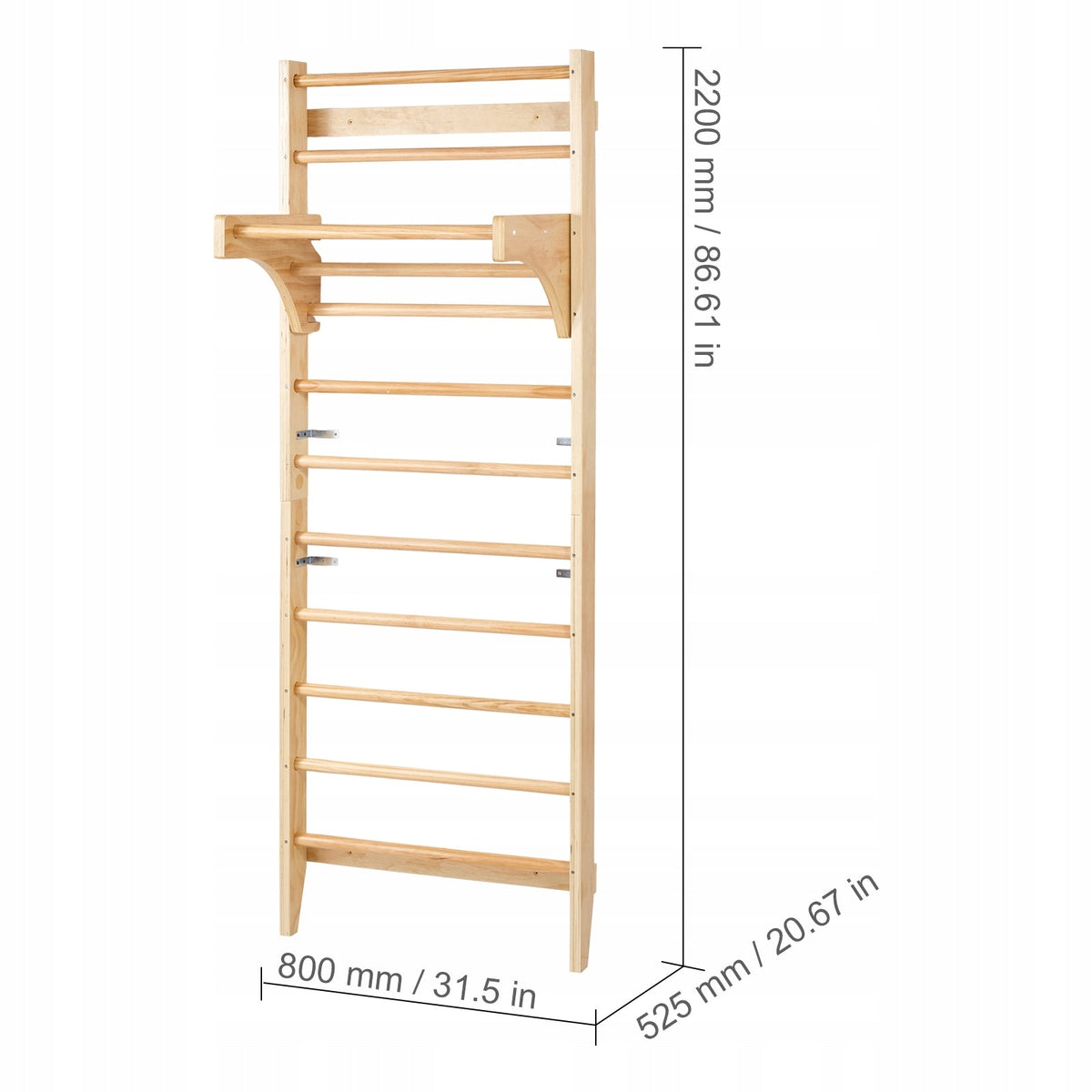 VEVOR PROFESSIONAL 10-STEP WOODEN SWEDISH LADDER FOR