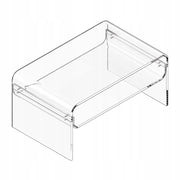 VEVOR TWO-TIER ACRYLIC COFFEE TABLE CLEAR STURDY 80X50X38CM