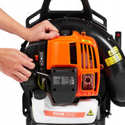 VEVOR 63CC 2-Stroke Gasoline Backpack Leaf Blower Powerful