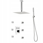 PREMIUM SHOWER SYSTEM VEVOR 10-INCH RAINFALL SHOWER HEAD 6 BODY JETS