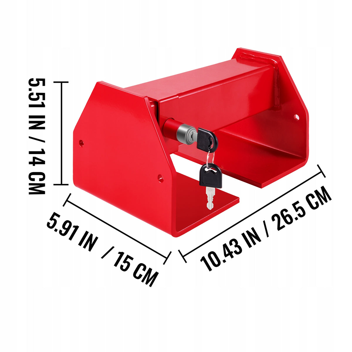 VEVOR ADJUSTABLE CONTAINER LOCK 25-45 CM HEAVY-DUTY STEEL