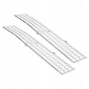 VEVOR 2-PIECE ALUMINUM RAMP, HEAVY DUTY 907 KG LOAD CAPACITY, FOLDABLE WITH STRAPS